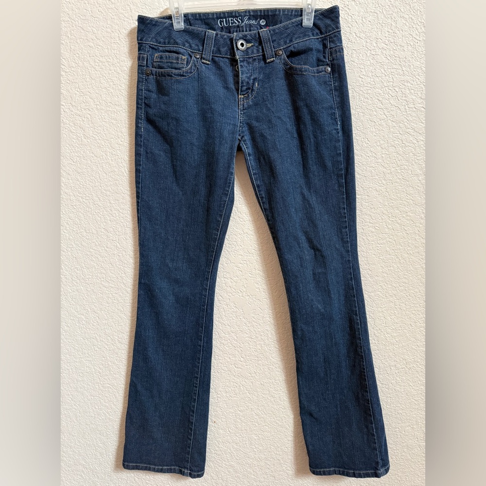 Guess Dark Blue Daredevil Low Bootcut Jeans size 30